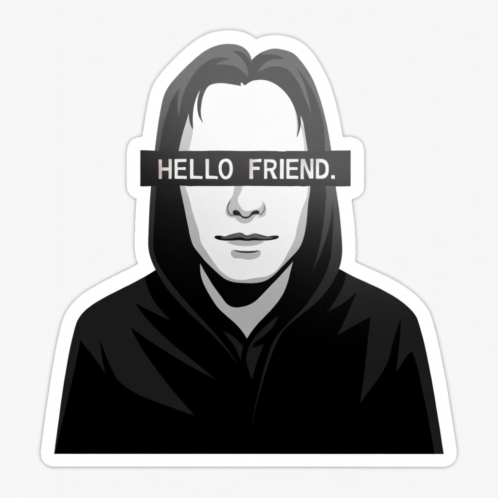 hello friend sticker