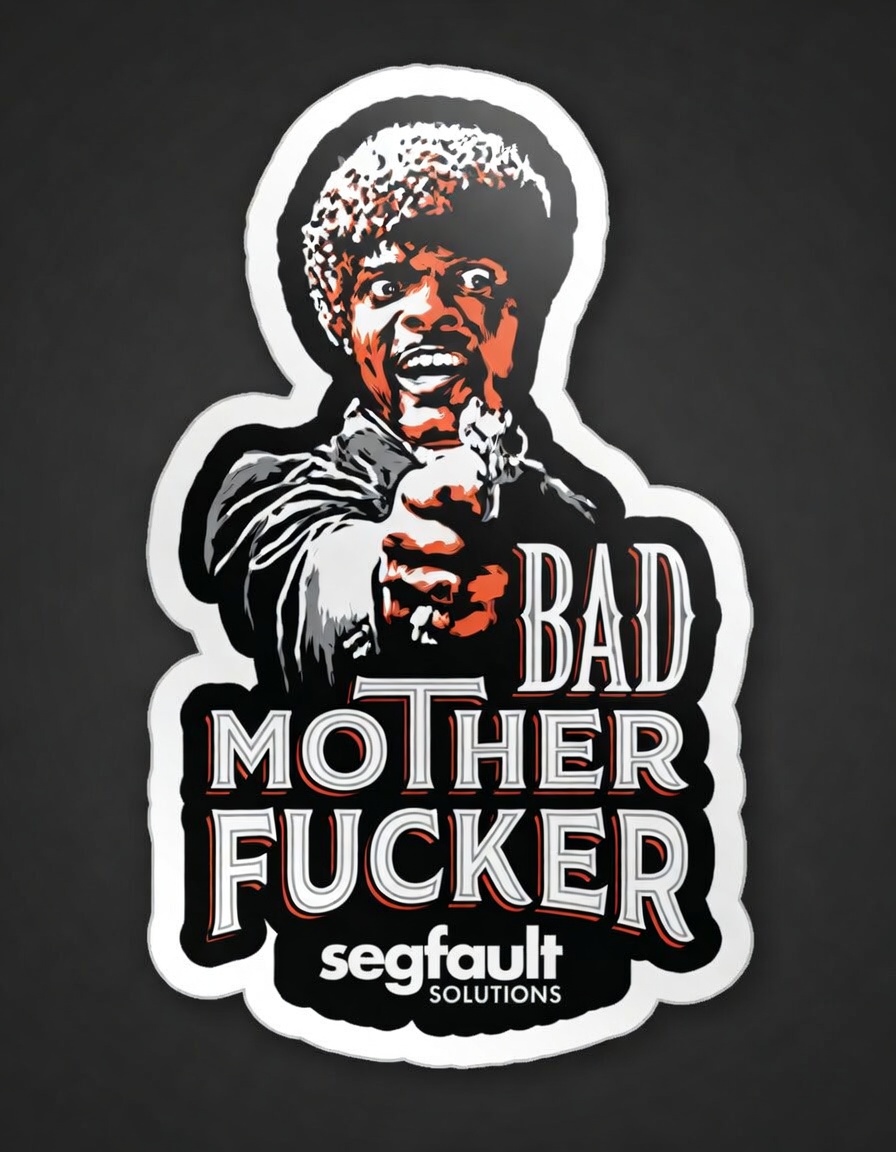 bad motherfucker sticker